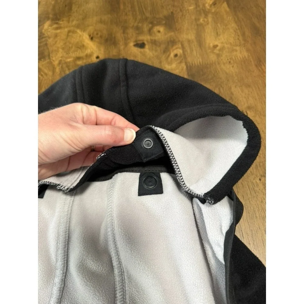 EUC Baby Bjorn‎ accessory hooded fleece cover for carrier black winter